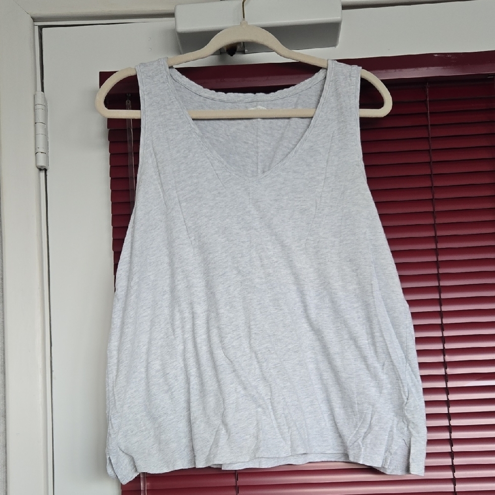 Gray Sleeveless Top